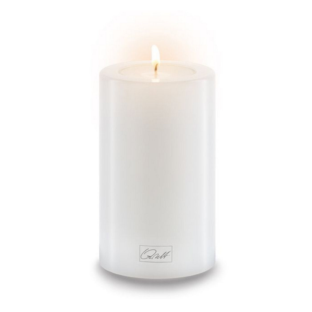 Qult Pillar Candle holder | White 6cm Diameter