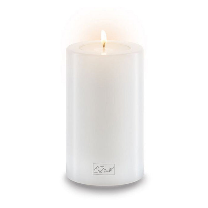 Qult Pillar Candle holder | White 6cm Diameter