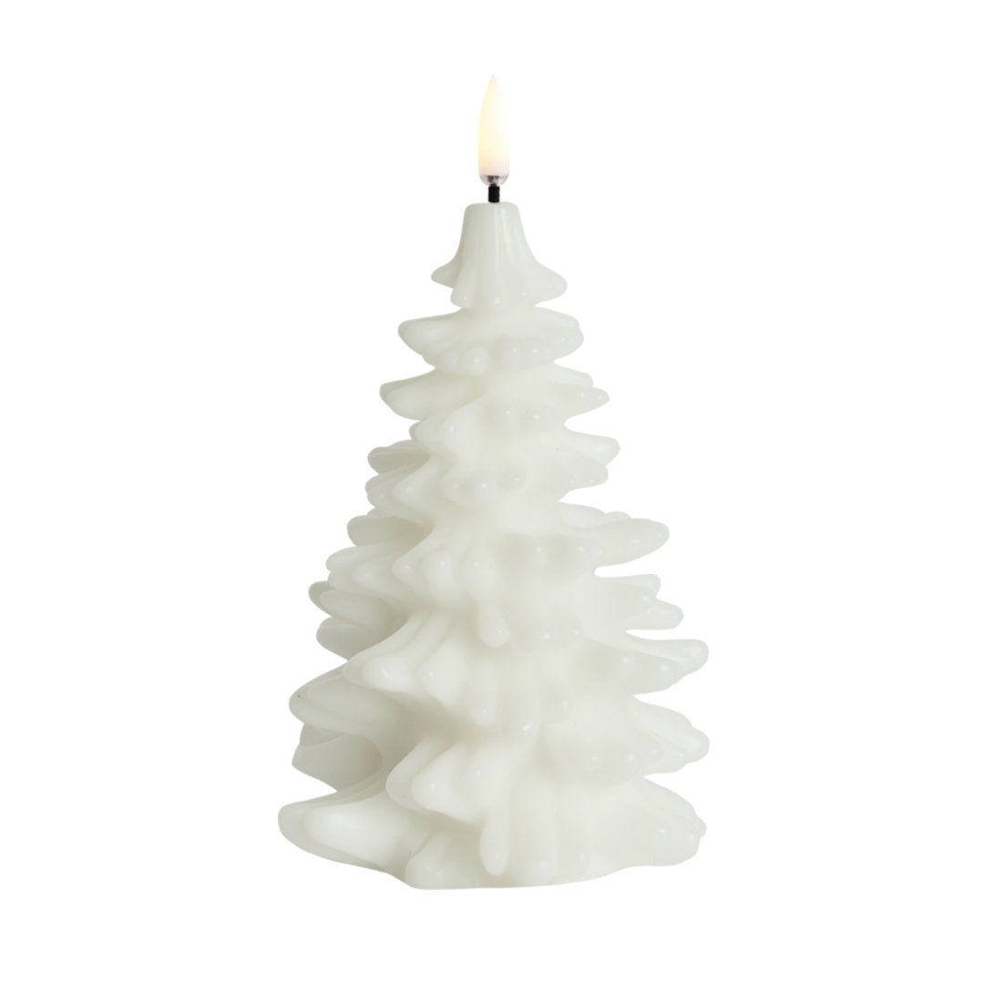Nordic White Christmas Tree Flameless Candle | Remote Controllable