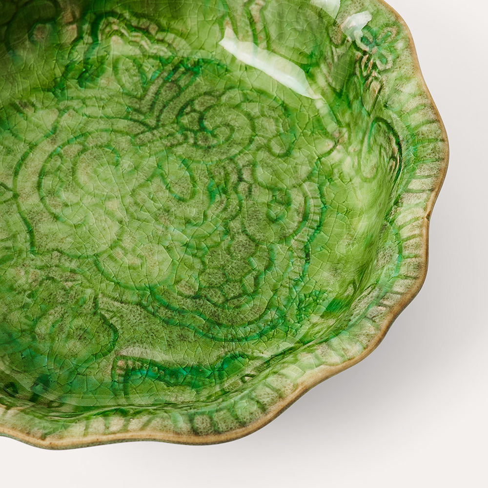 Arabesque Small Bowl | Seaweed