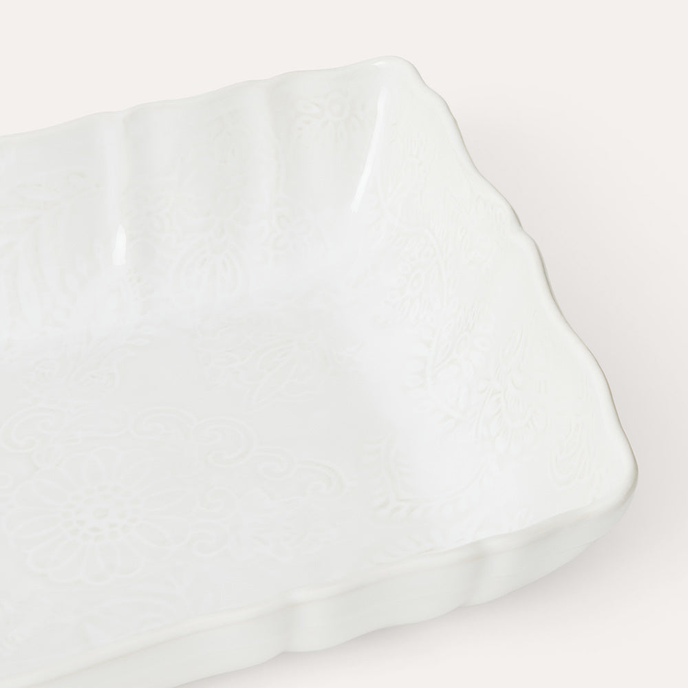 Arabesque Large Gratin | White