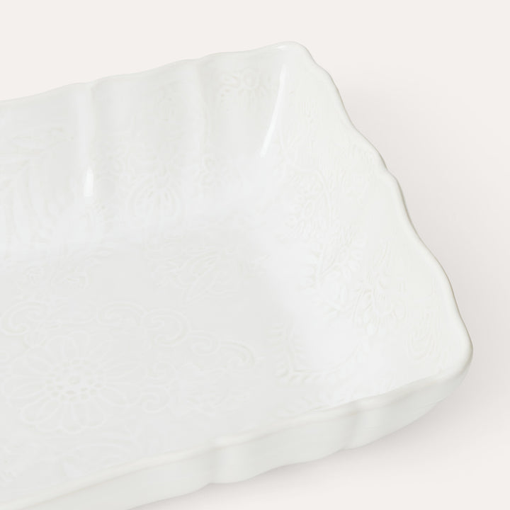 Arabesque Large Gratin | White