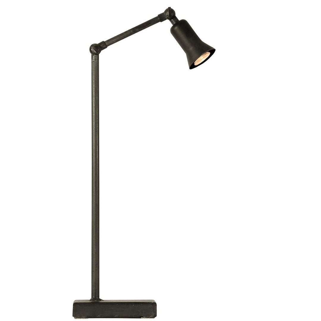 Sirmione hand crafted table lamp | Includes shade | LED | Lead grey | H50cm