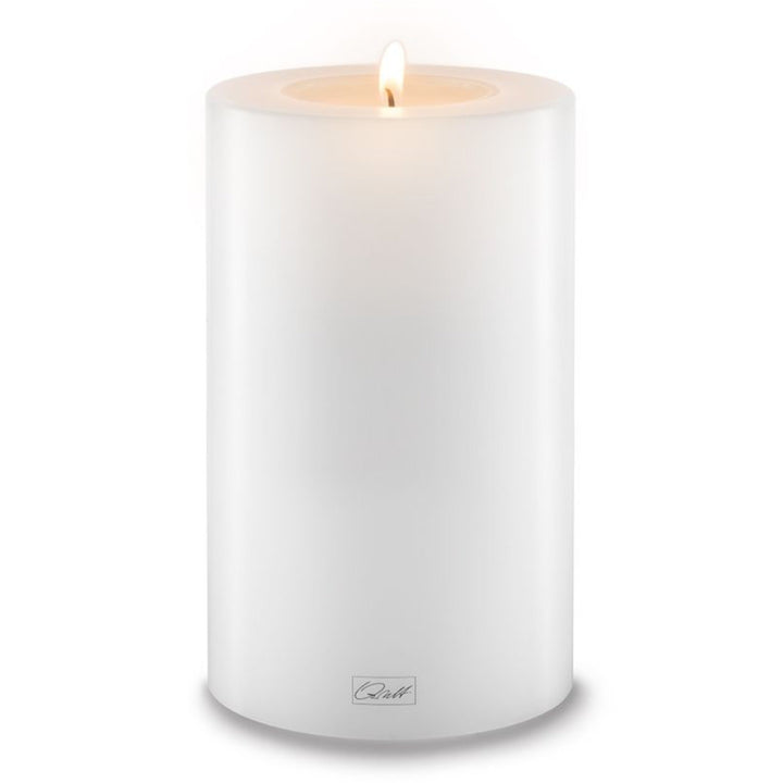 Qult White Pillar Candle Holder | 10cm Diameter (2 Sizes Available)