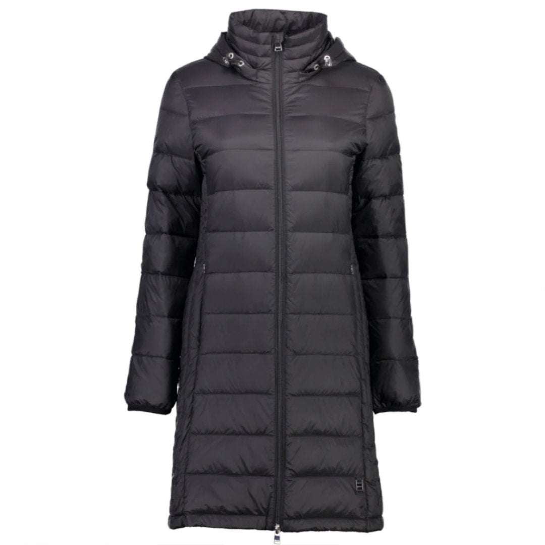Moke | Sarah Long Packable Down Puffer | Black