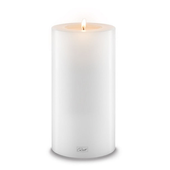 Qult Pillar Candle Holder | White 10cm Diameter | 3 Sizes Available
