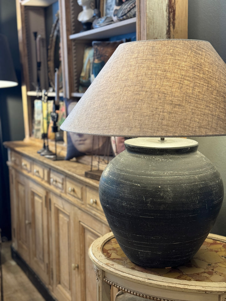 Disio Jug Table Lamp Base | Brown / Black | W39 x H49cm