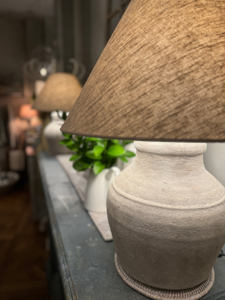 Hamo Ceramic Jug Lamp Base | Ecru  W30cm x H40cm