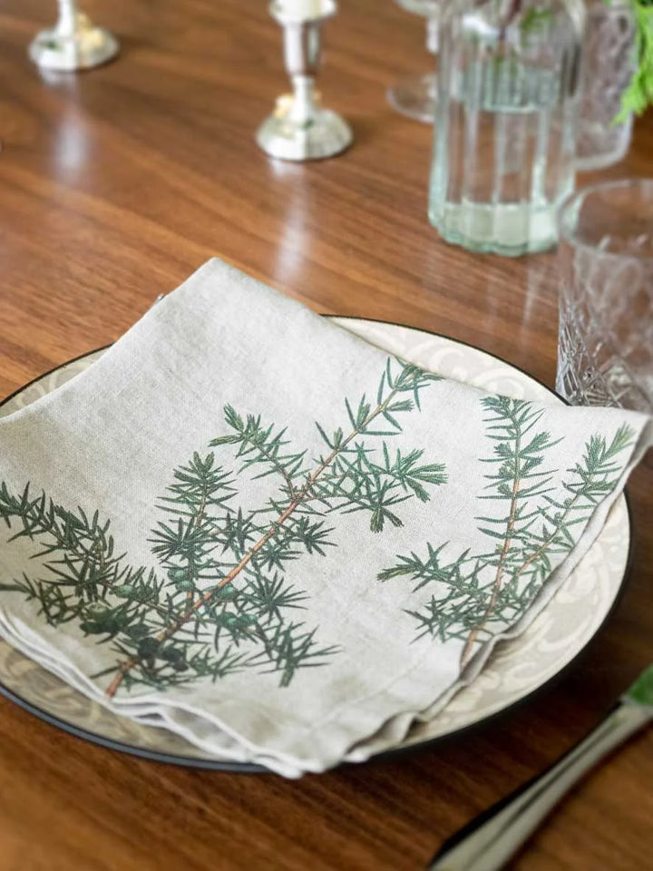 Conifer Trees | Linen Napkin | SET OF 6