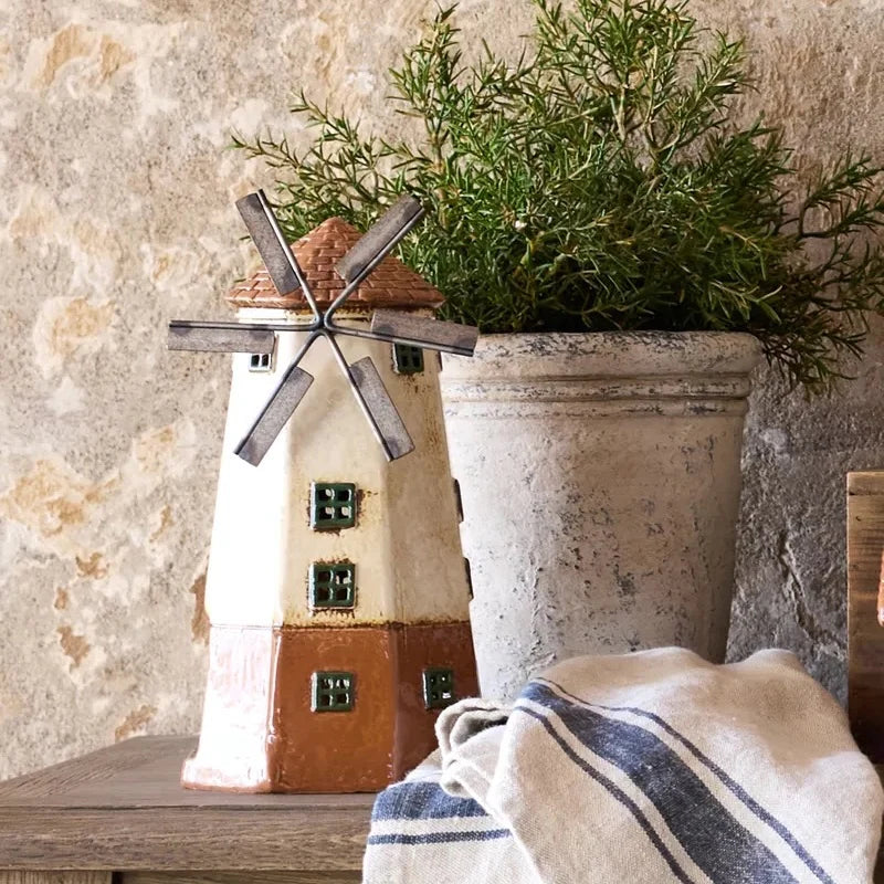 Cotswolds Country Ceramic Tealight Windmill