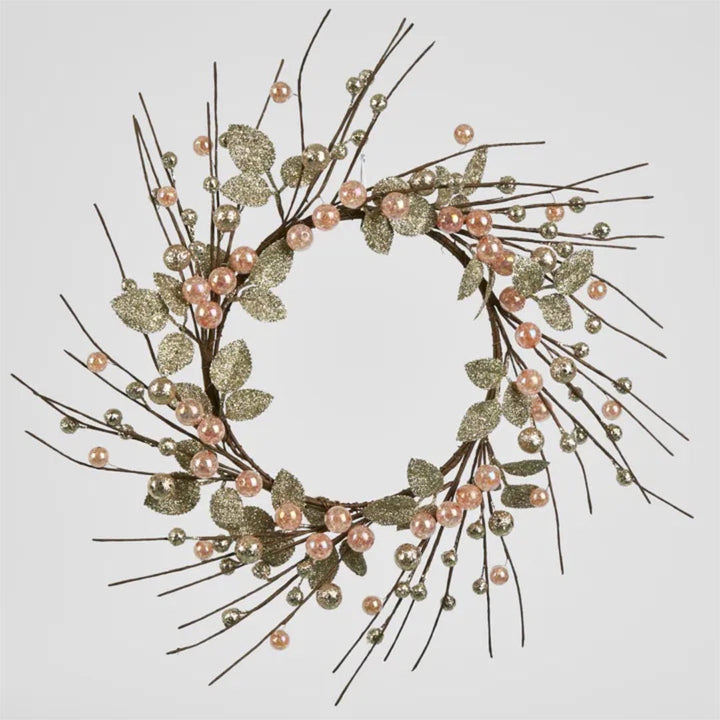 Assive Pink Bead Wreath | 33cm