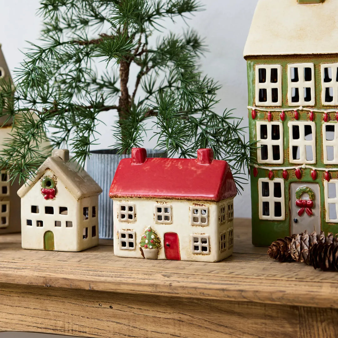 Alsace Tealight Ceramic Villa | Christmas Stone