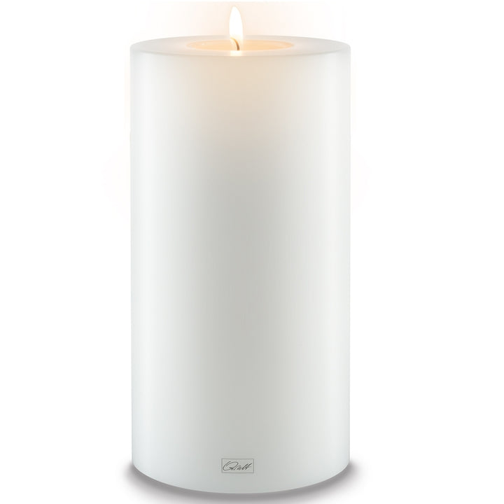 Qult White Pillar Candleholder | 12cm Diameter (3 sizes available)