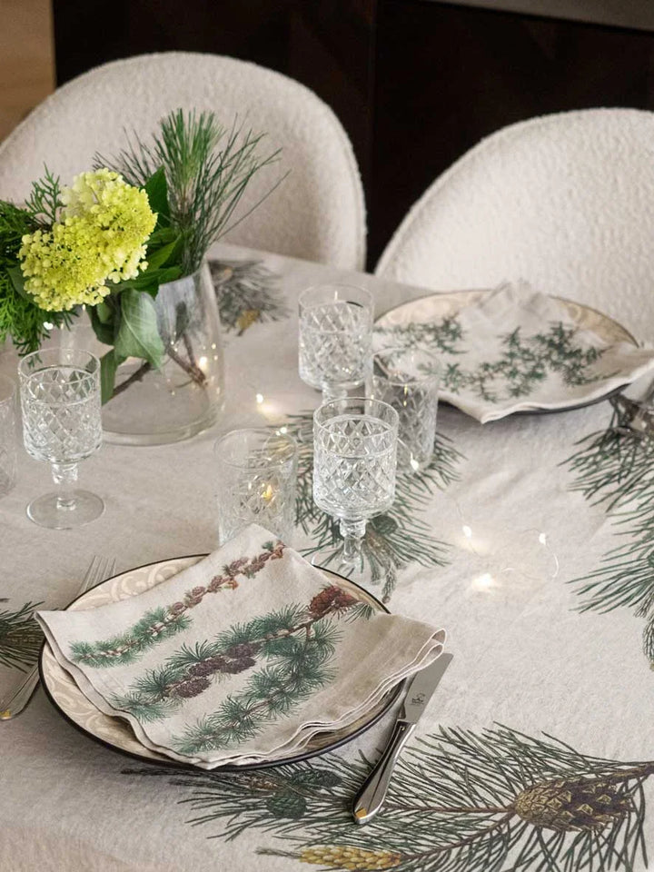 Conifer Trees | Linen Napkin | SET OF 6