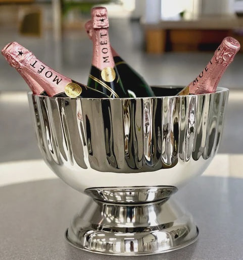 Large Footed Half Wrinkle Champagne Bucket