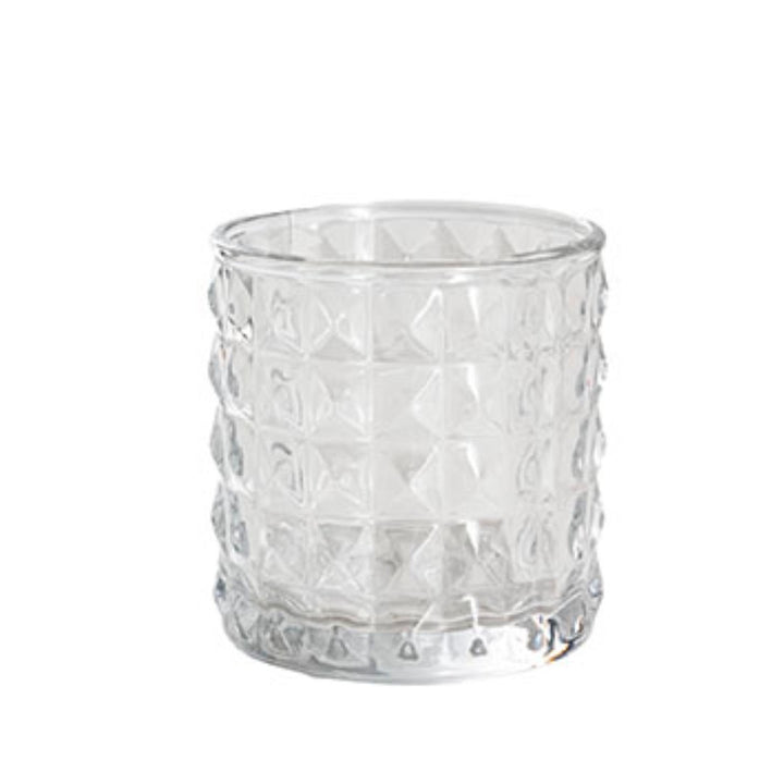 Vintage Glass Candleholder | 7x7.5cm