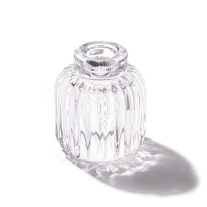 Glass Ripple 2 in 1 Candleholder | Crystal