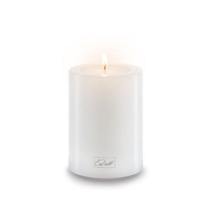 Qult Pillar Candle holder | White 6cm Diameter