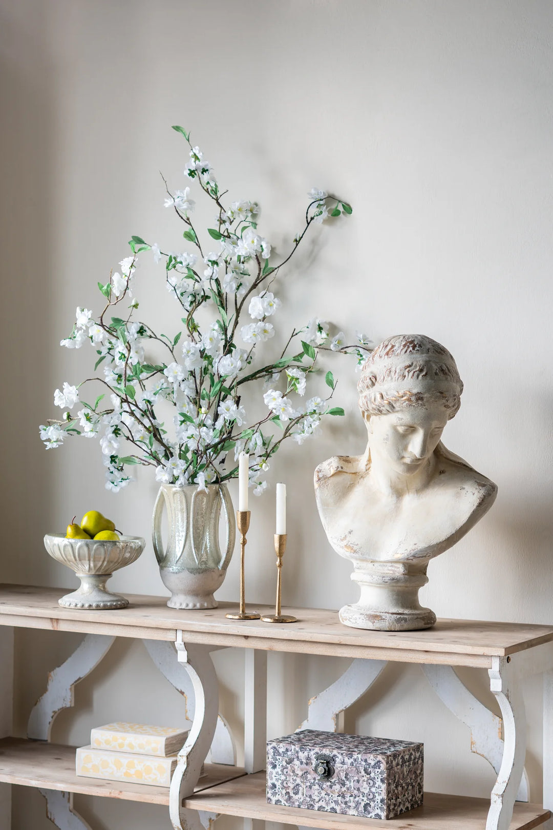 Classic Magnesium Bust Statue of a Man