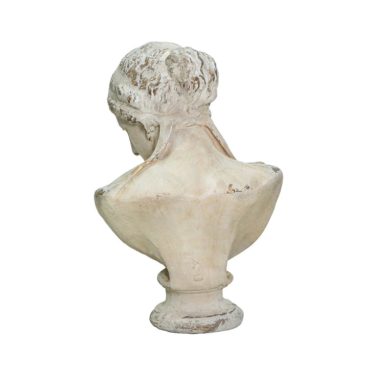 Classic Magnesium Bust Statue of a Man