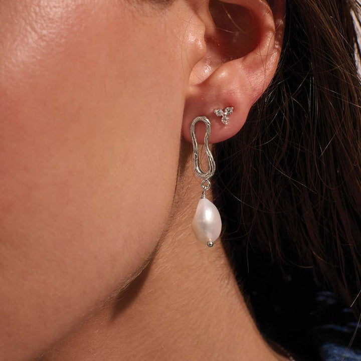 Eterna Baroque Pearly Earrings | Sterling Silver