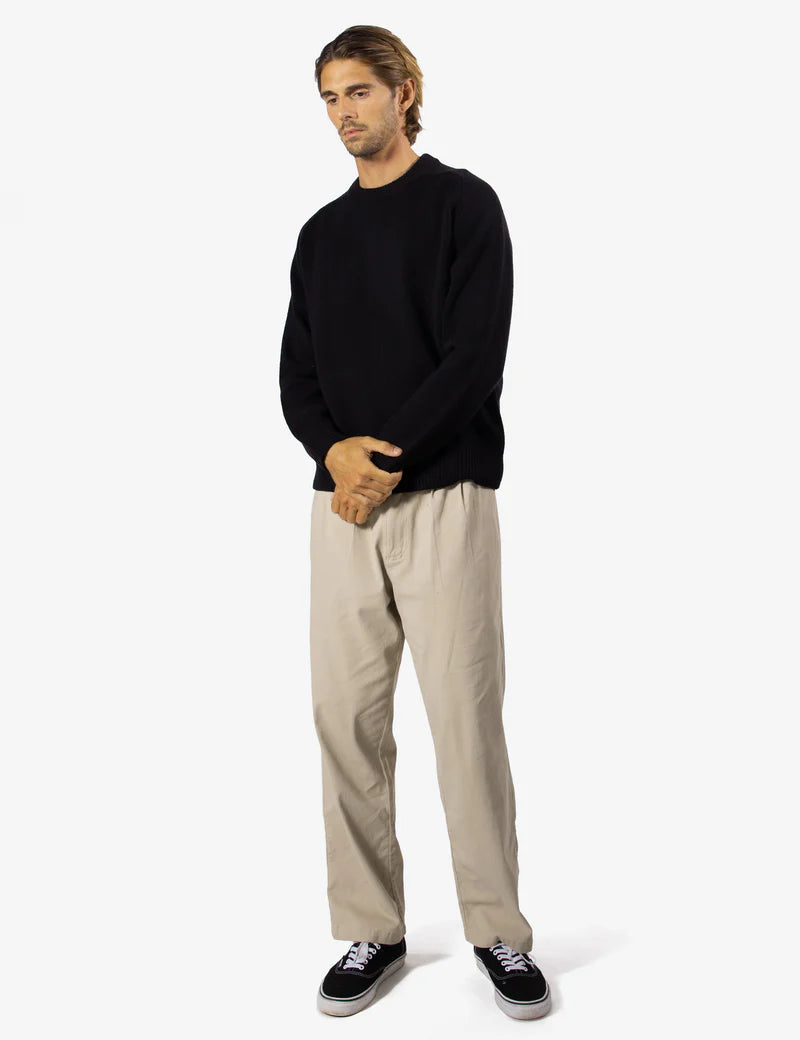 Simple | Fred Crew Knit | Black