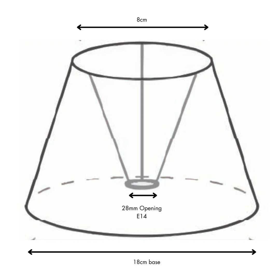 Blue Hydrangea Scalloped Lamp Shade