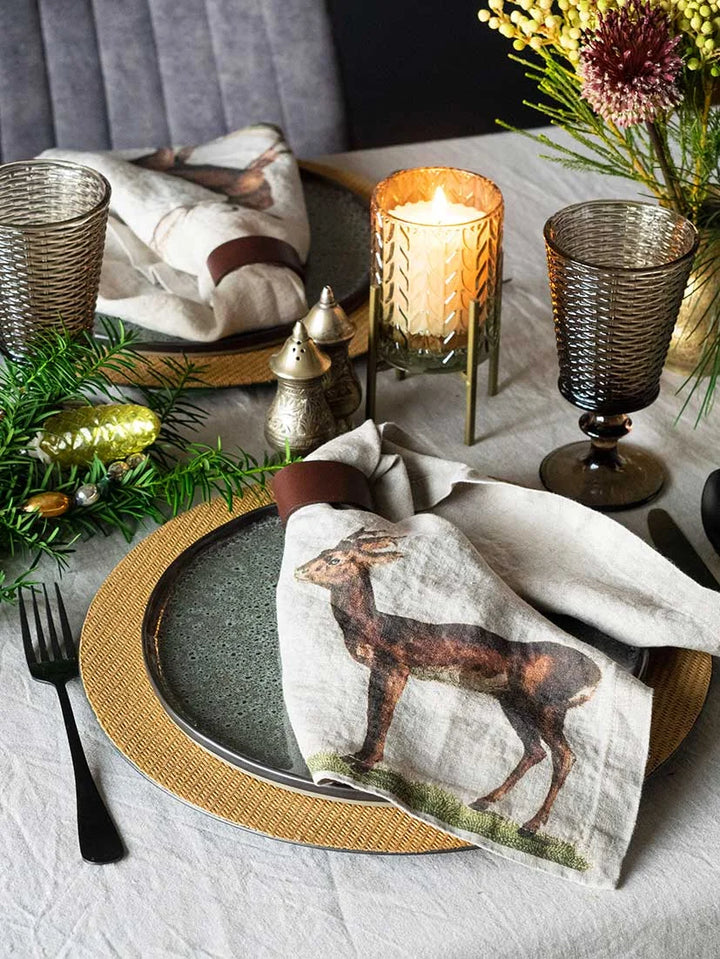 Wild Animals | Linen Napkin | SET OF 6