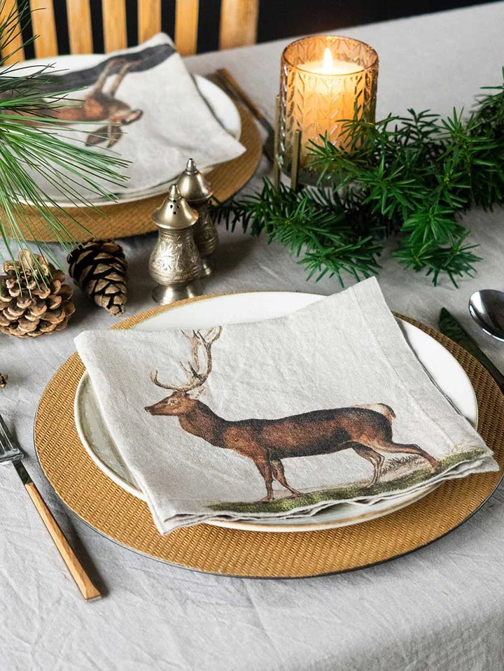 Wild Animals | Linen Napkin | SET OF 6