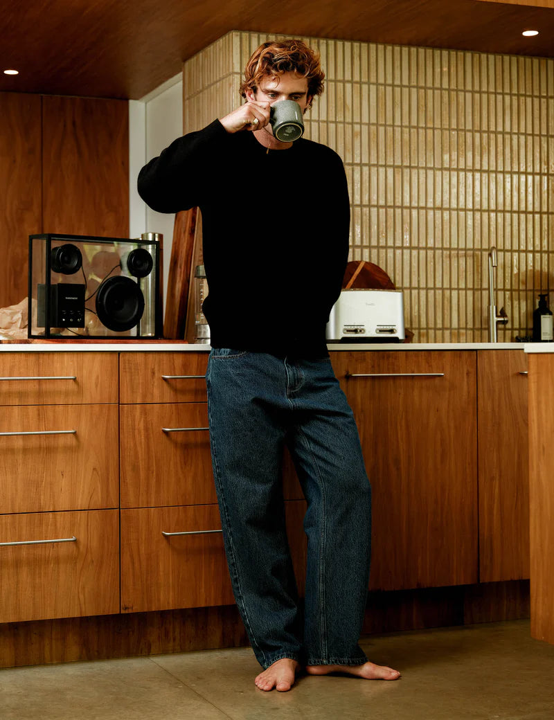 Simple | Fred Crew Knit | Black