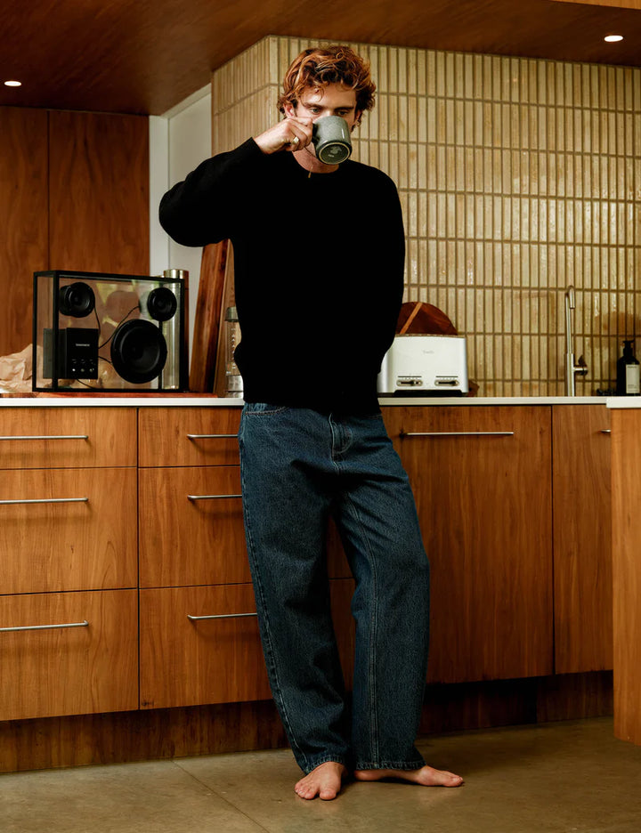 Simple | Fred Crew Knit | Black