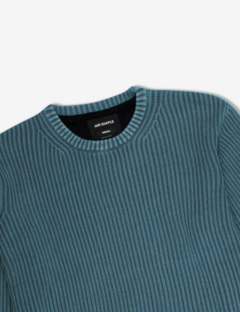 Simple | Fisher Knit | Petrol