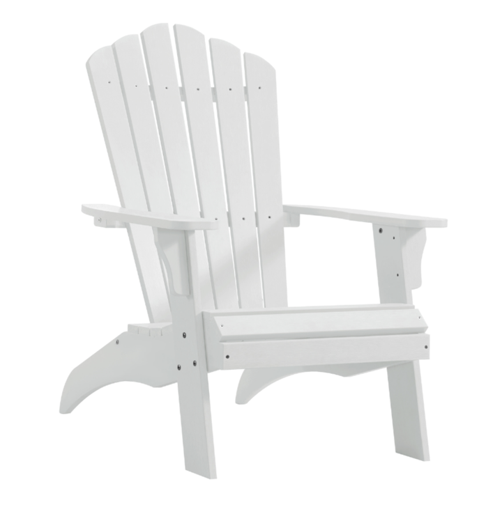Hilltop Adirondack Armchair | Synthetic Recyclable Polymer | White