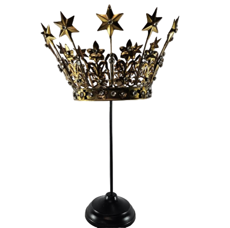Star Jewelled Crown on Stand
