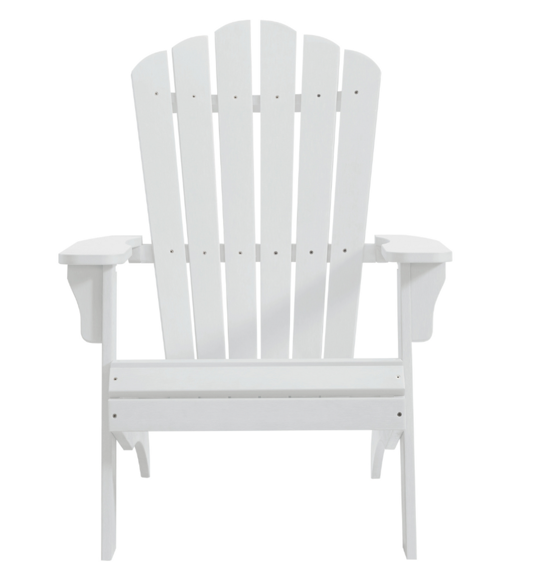 Hilltop Adirondack Armchair | Synthetic Recyclable Polymer | White