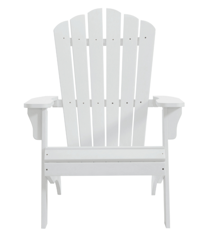 Hilltop Adirondack Armchair | Synthetic Recyclable Polymer | White