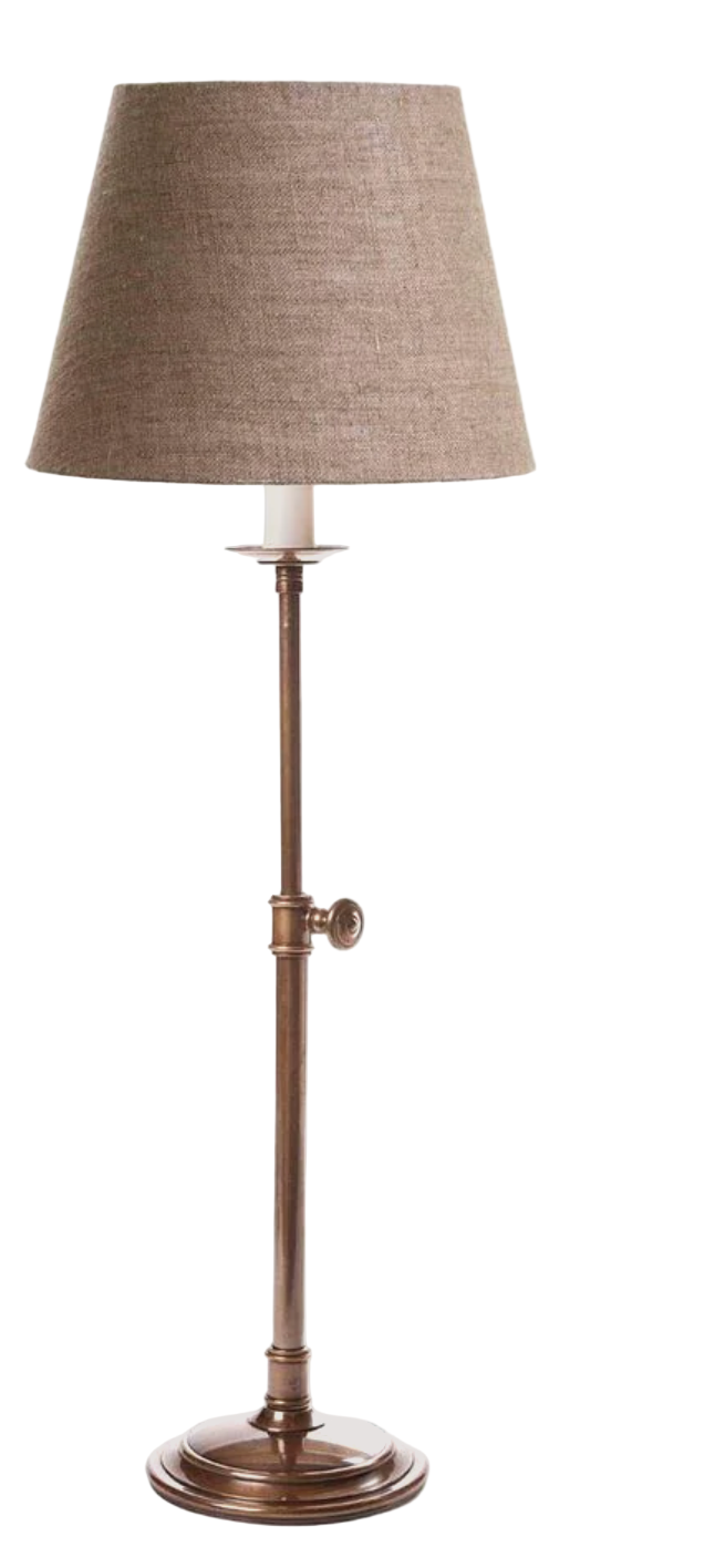 Davenport Lamp Base | Antique Brass | H 52-65cm