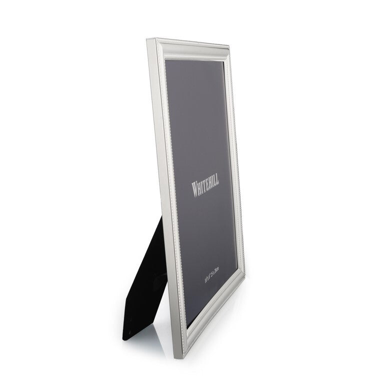 Beaded Photo Frame | Silver Plate | 20x25cm