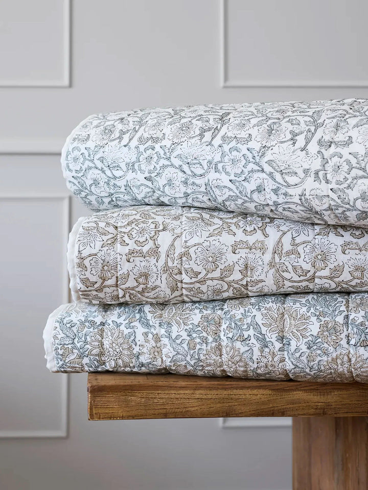 Agnetha Coverlet | Natural | Small | 220 x 245cm - Suzie Anderson Home