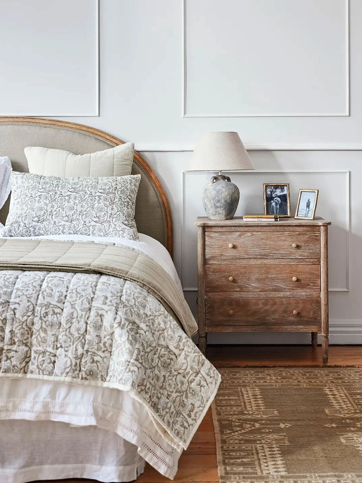 Agnetha Coverlet | Natural | Small | 220 x 245cm - Suzie Anderson Home