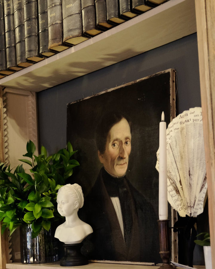 Antique French Oil Portrait | No 2 - Suzie Anderson Home