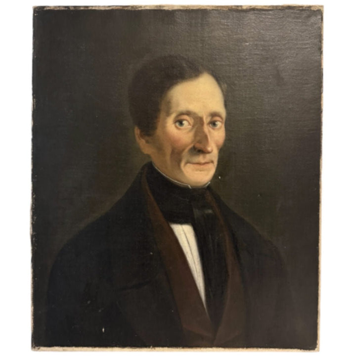 Antique French Oil Portrait | No 2 - Suzie Anderson Home