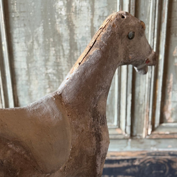 Antique French Papier Mache Decorative Horse (BOWRAL) - Suzie Anderson Home