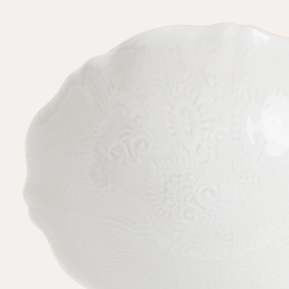 Arabesque Bowl | White - Suzie Anderson Home