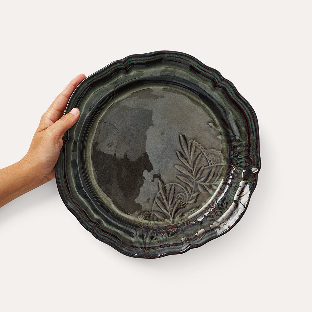 Arabesque Dinner Plate | Fig - Suzie Anderson Home