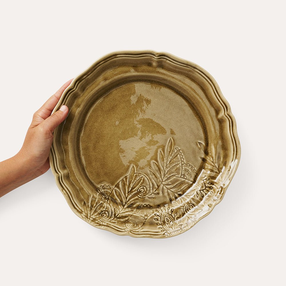 Arabesque Dinner Plate | Sand - Suzie Anderson Home