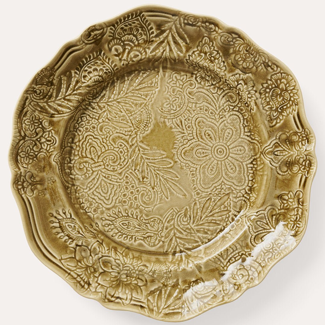 Arabesque Large Round Server | Sand - Suzie Anderson Home
