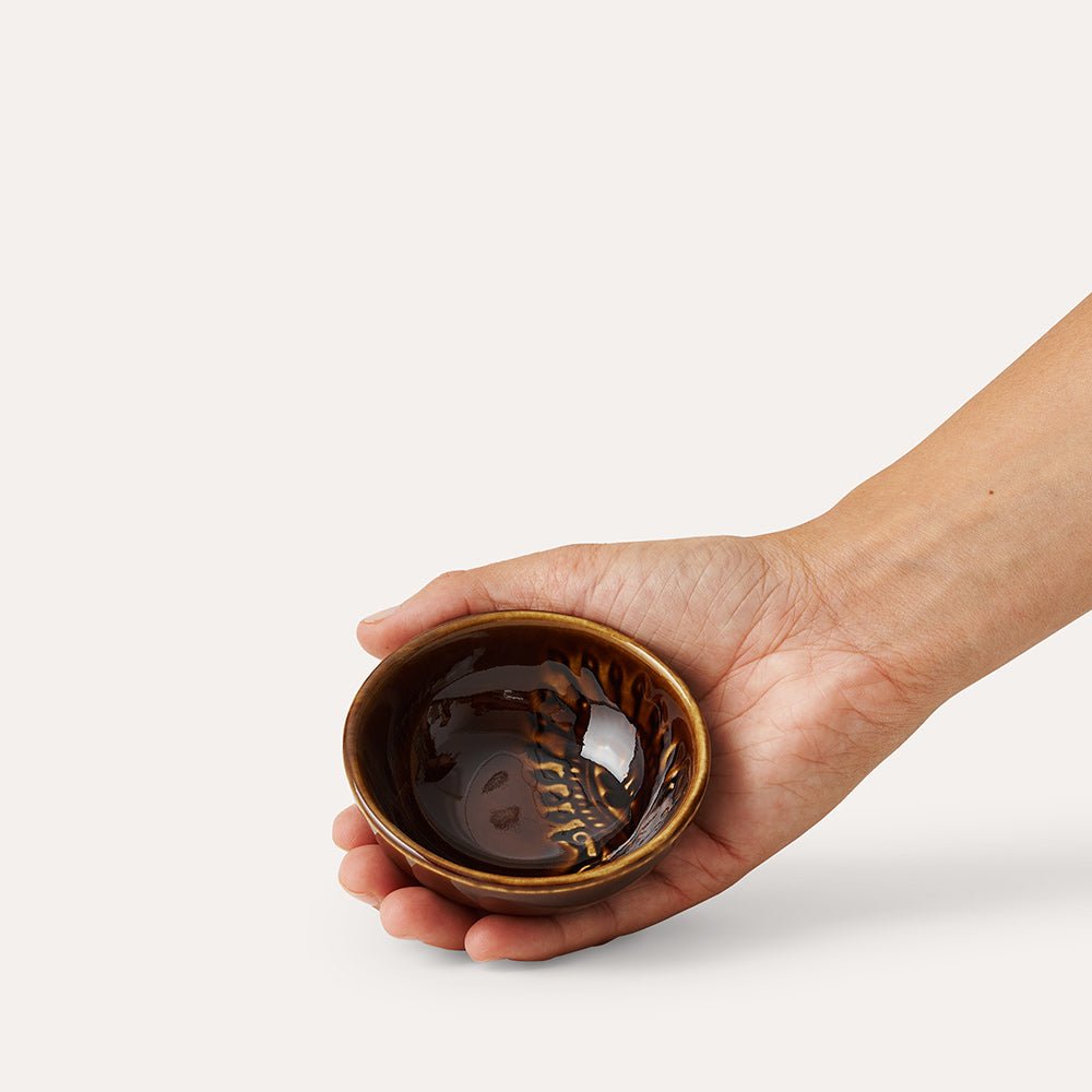 Arabesque Small Dip Bowl | Coffee - Suzie Anderson Home