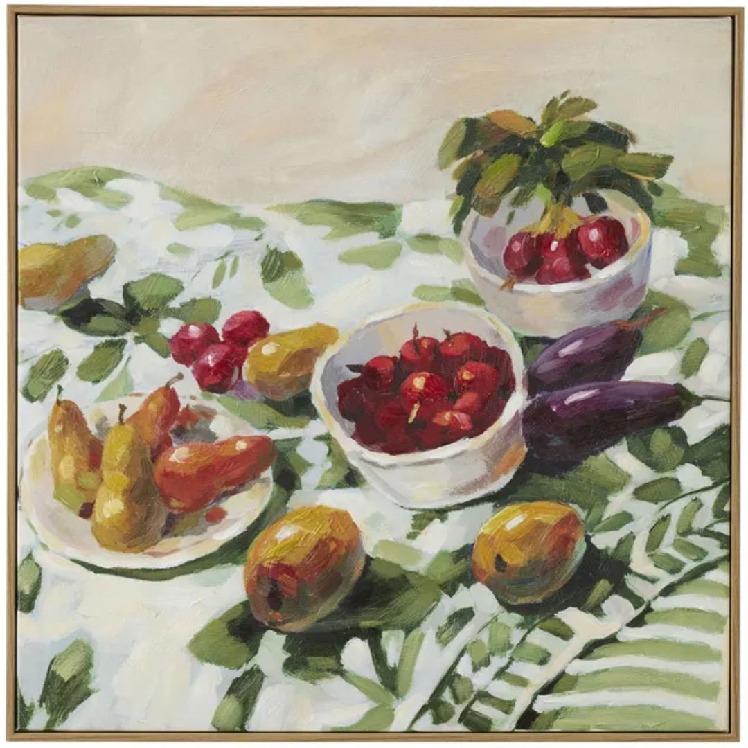 Cucinare Framed oak Reproduction Oil Painting | 60x60cm