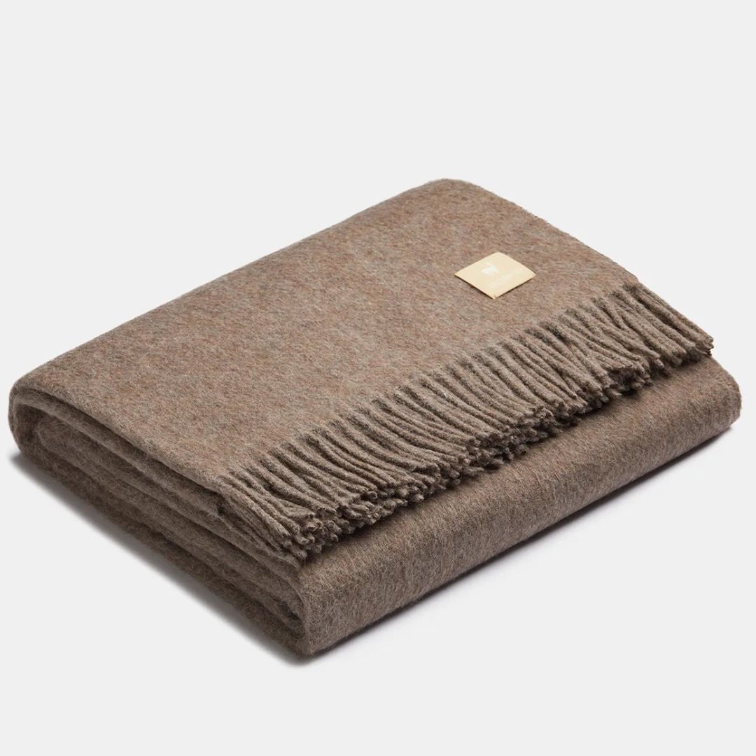 Ash Brown Alpaca Throw | 150 x 200cm - Suzie Anderson Home